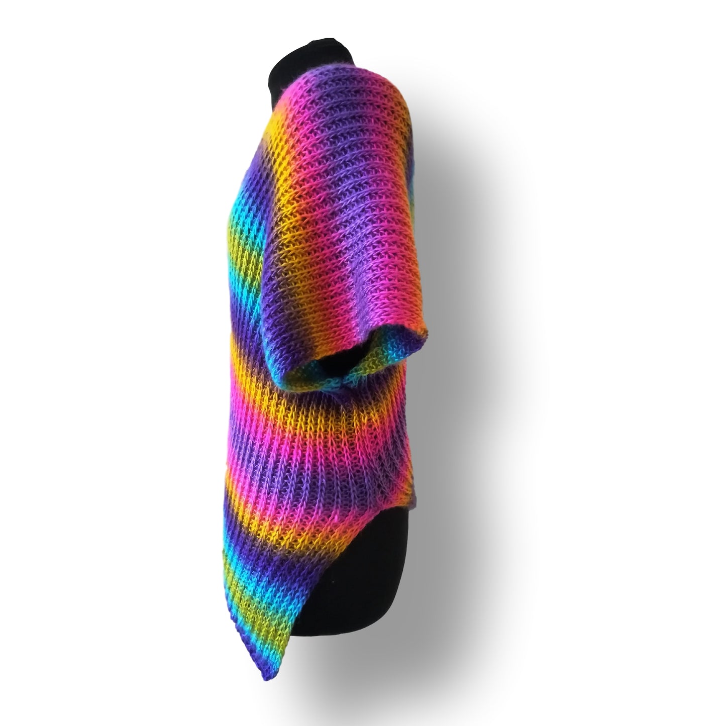 knitted Vest - Rainbow