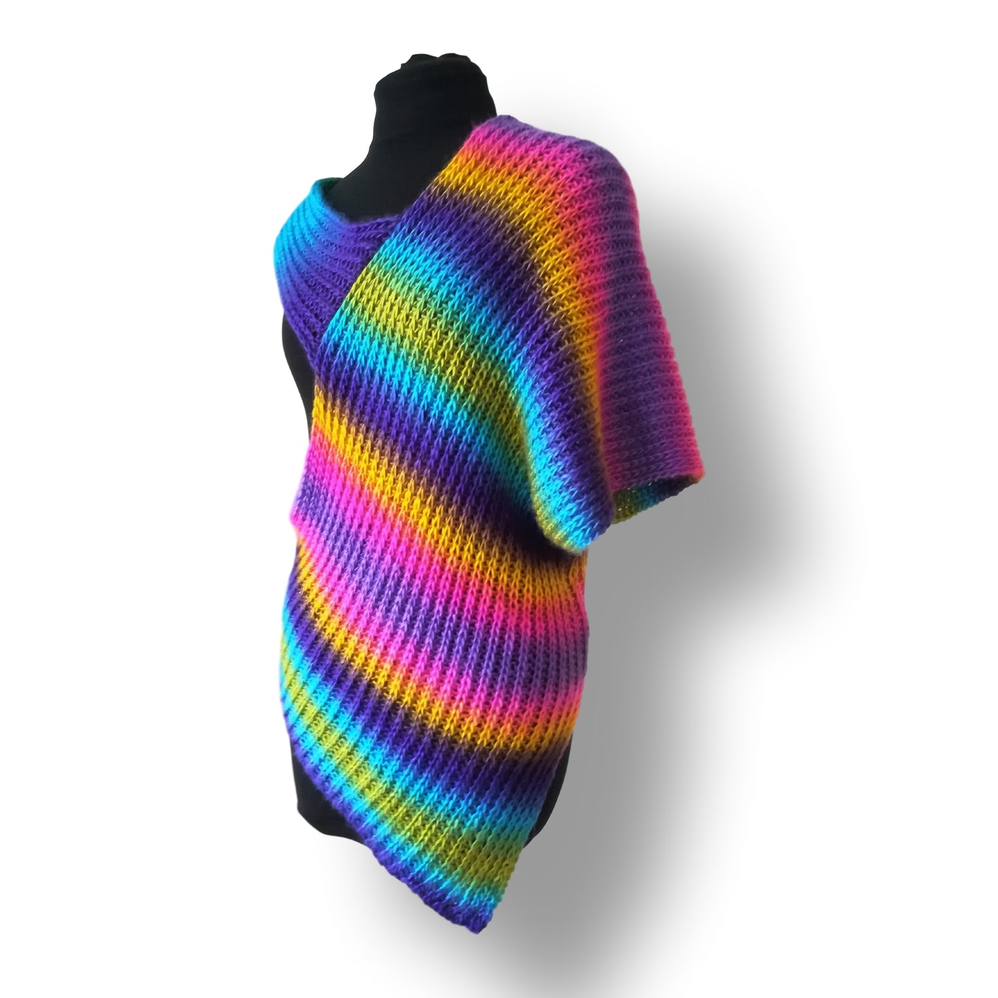 knitted Vest - Rainbow