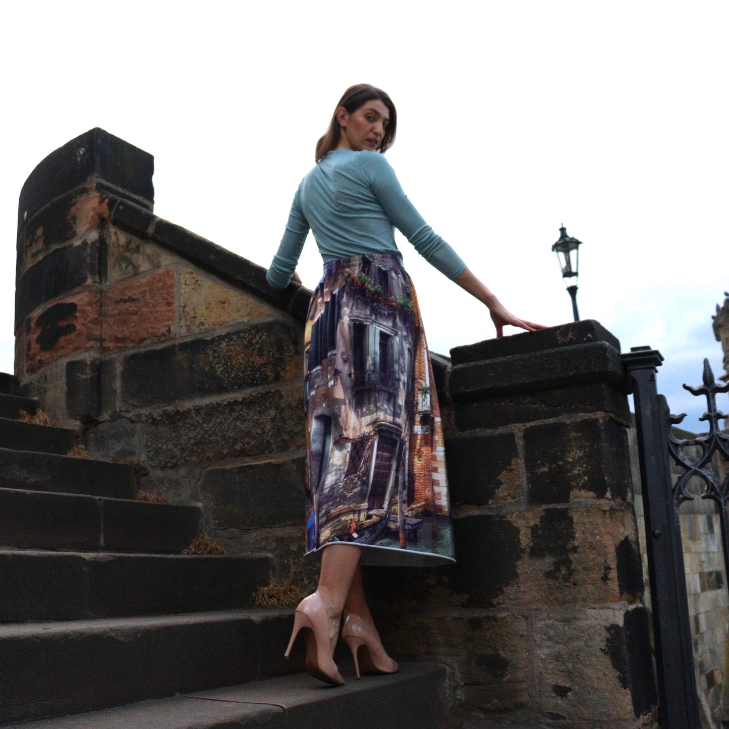 Women's Straight Long Skirt Elastic Waist