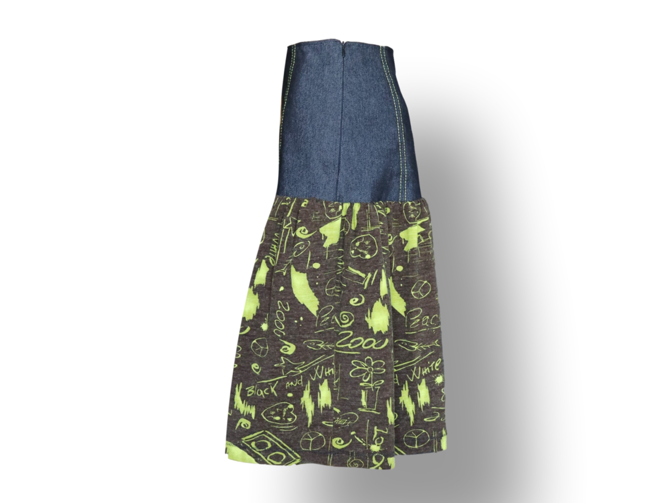 Women's Skirt Black - Dark Green