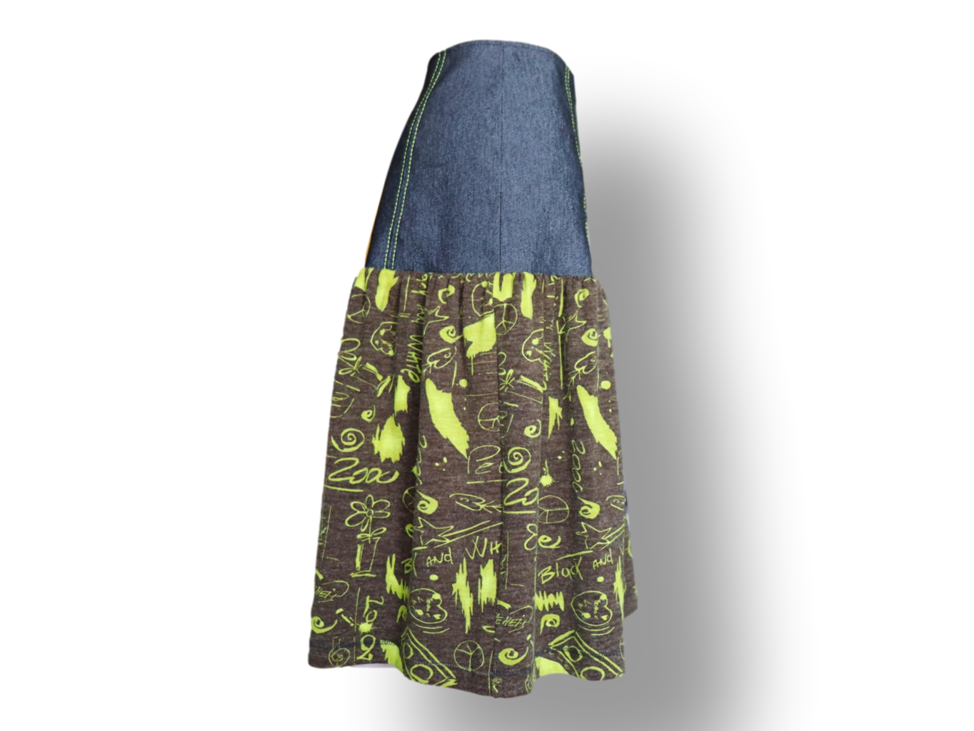 Women's Skirt Black - Dark Green