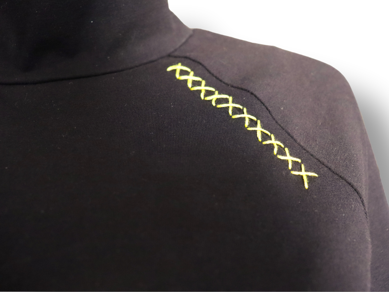 Women's Long Sleeve Turtleneck Lightweight Top Hand Painted