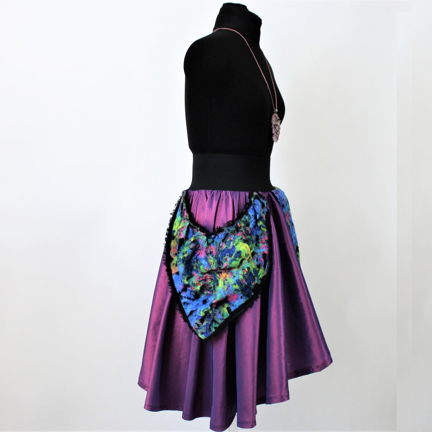 Women's Skirt Purple Flower