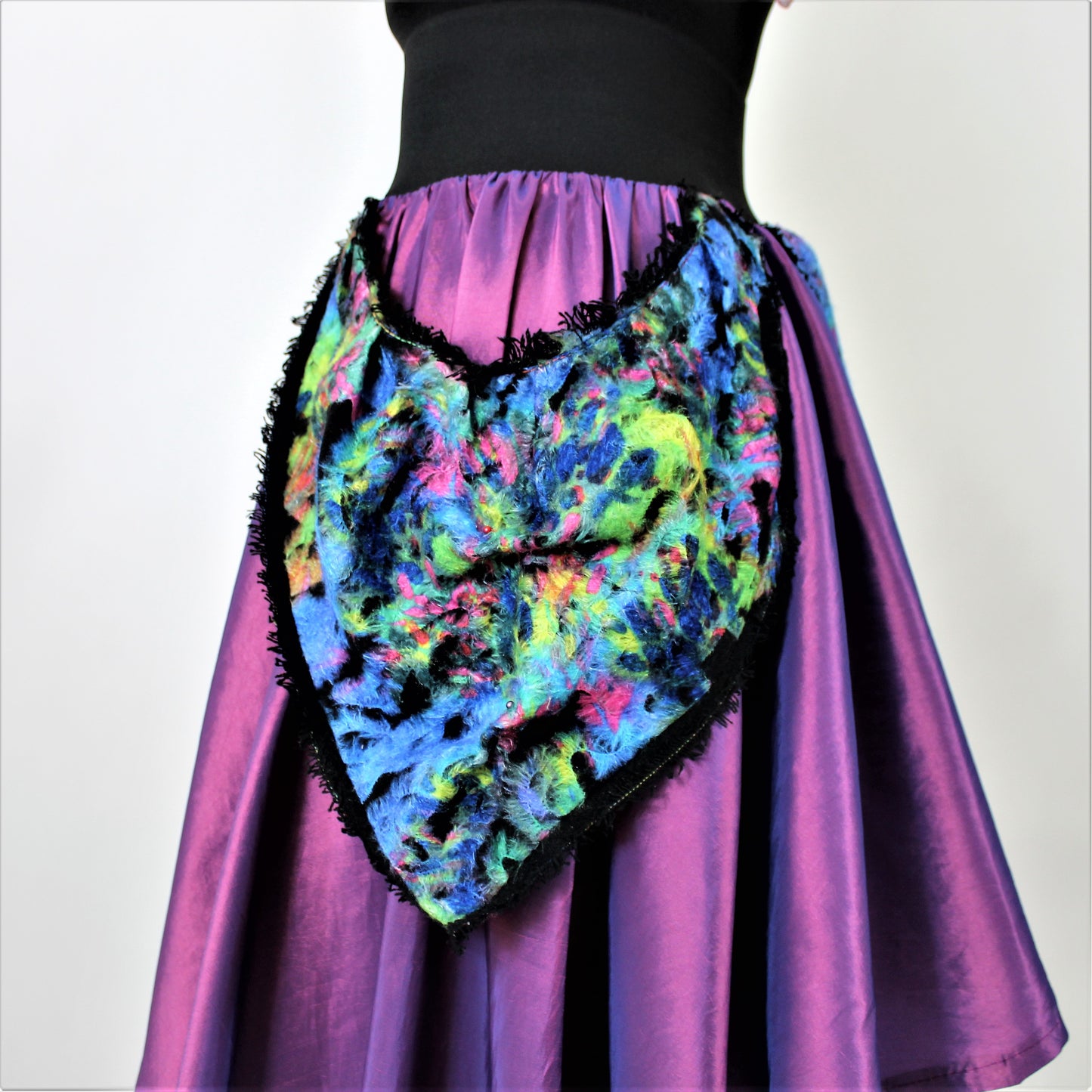 Women's Skirt Purple Flower