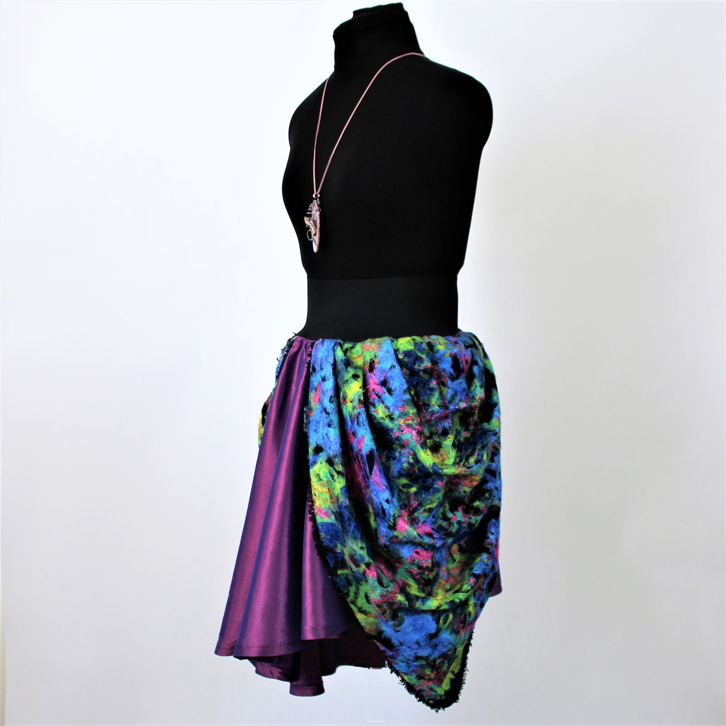 Women's Skirt Purple Flower
