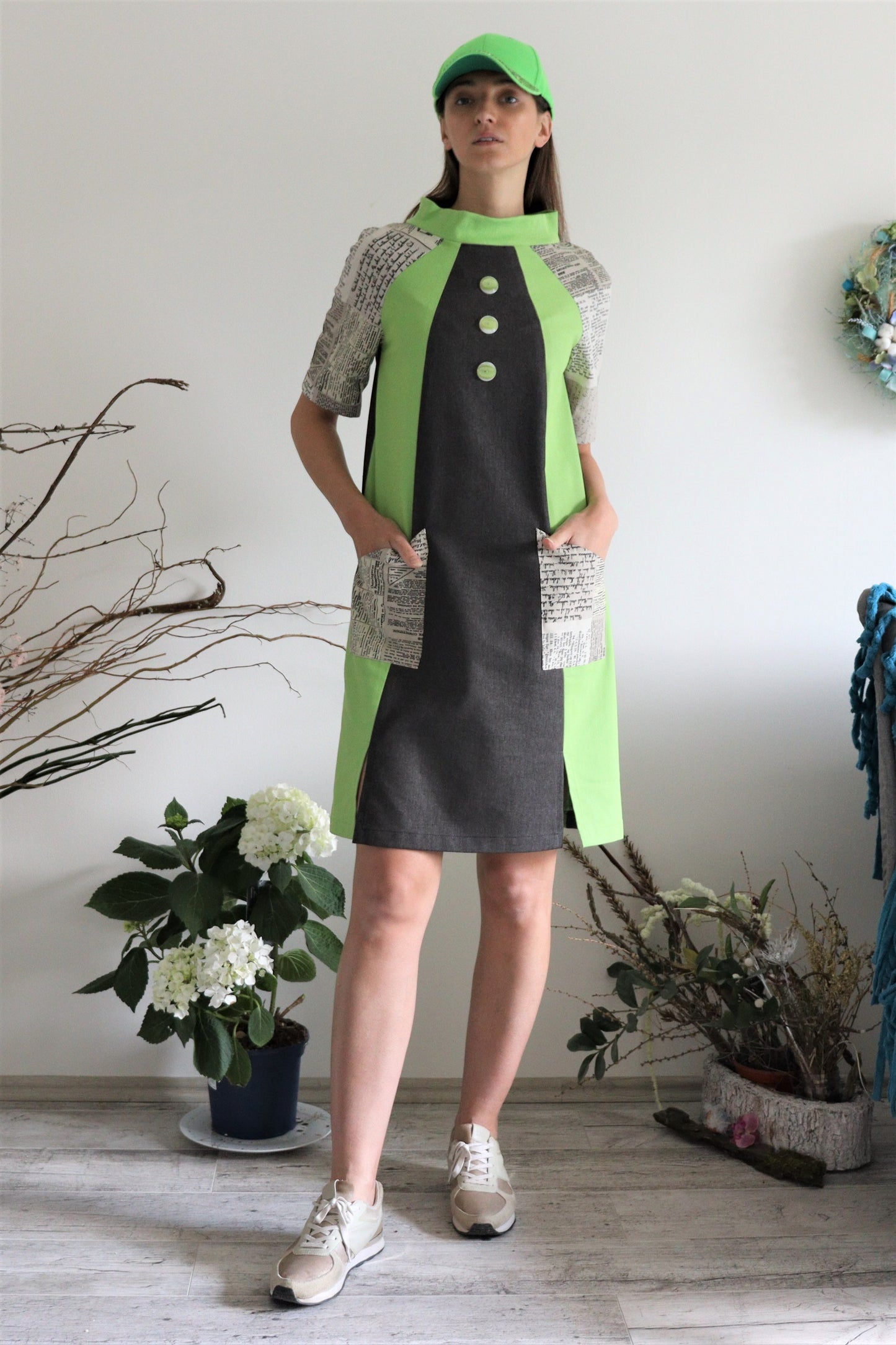 Women's Sport Style Dress Green