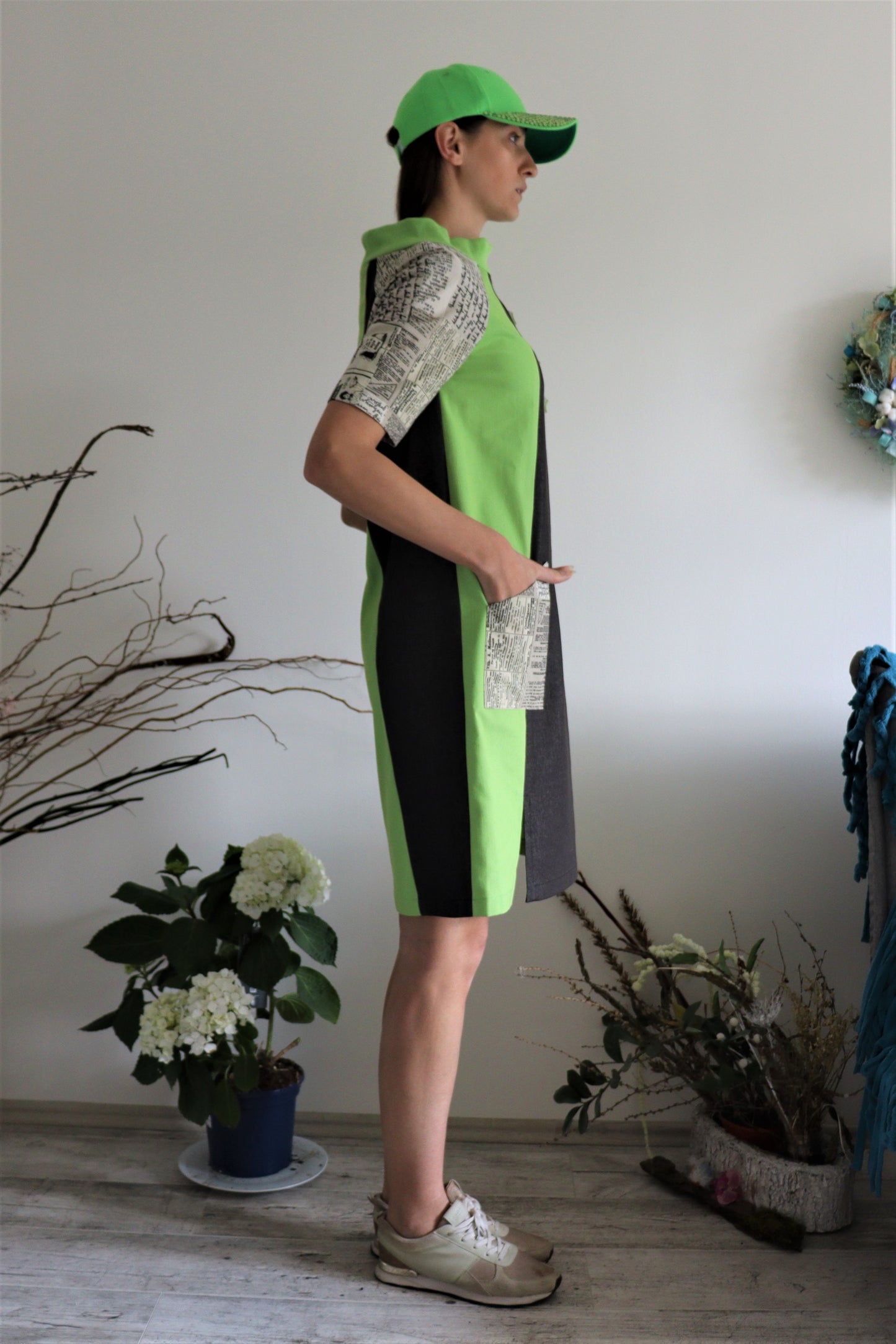 Women's Sport Style Dress Green