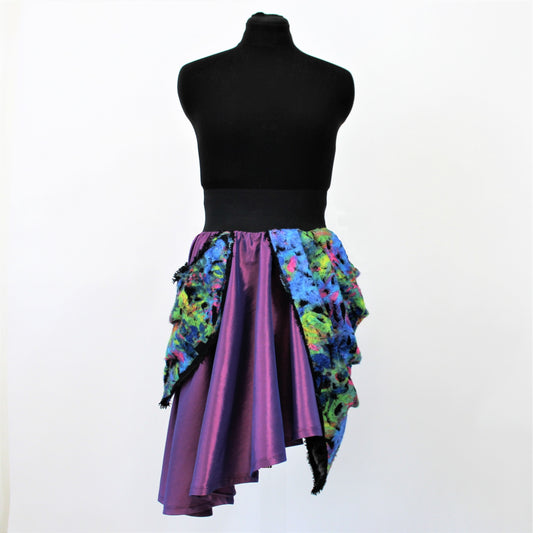 Women's Skirt Purple Flower